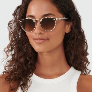 Krewe Beau Nylon | Gingham over Crystal Sunglasses